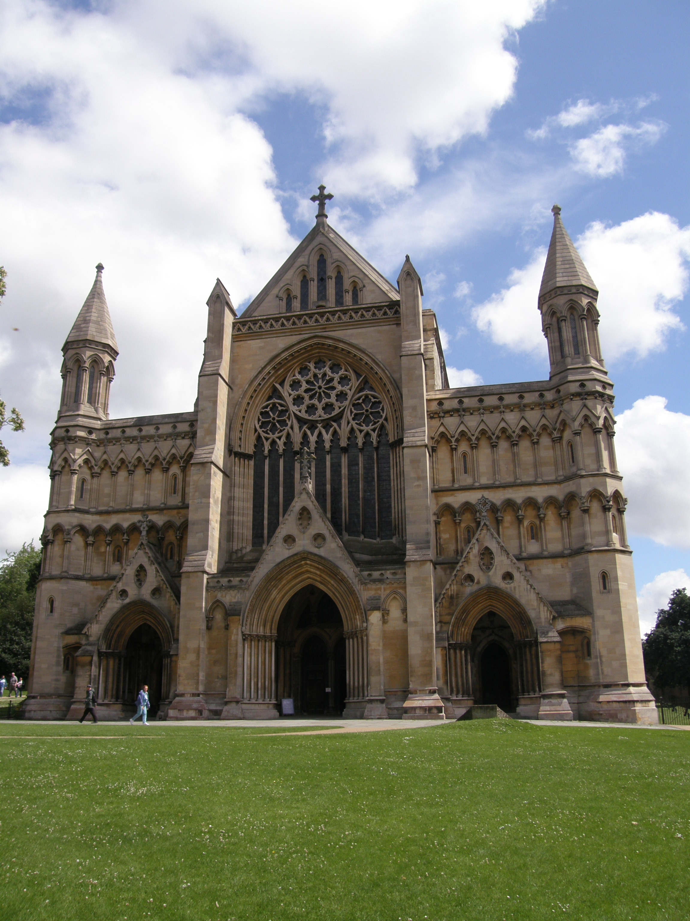 Front porch, Cathedral Church of St. Alban, St. Albans, UK