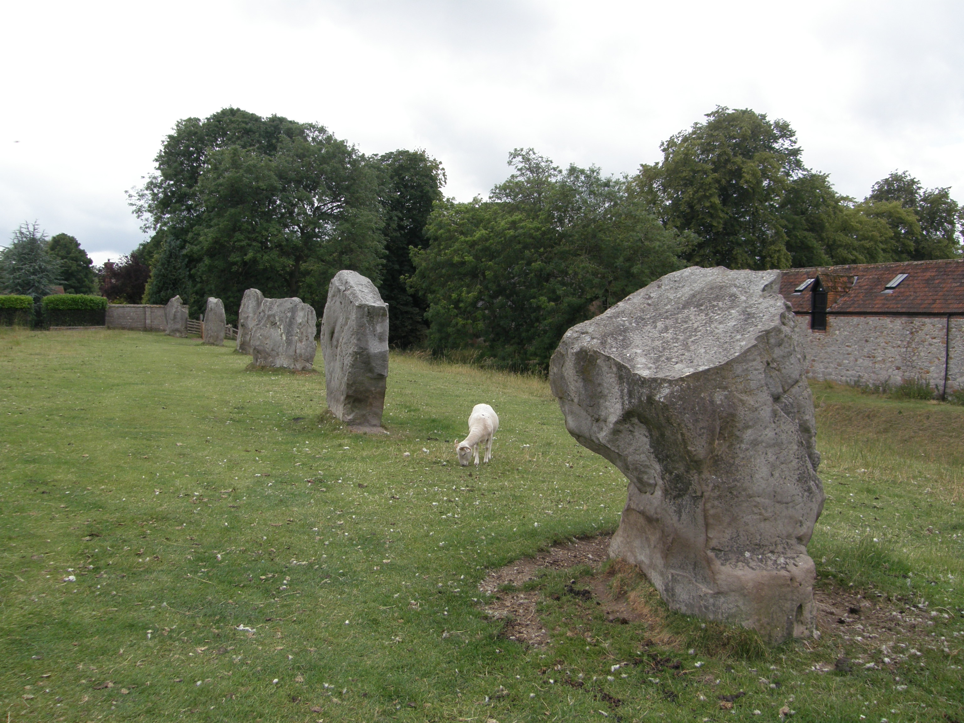Standing Stones near World Heritage Center Shop, Avebury, UK