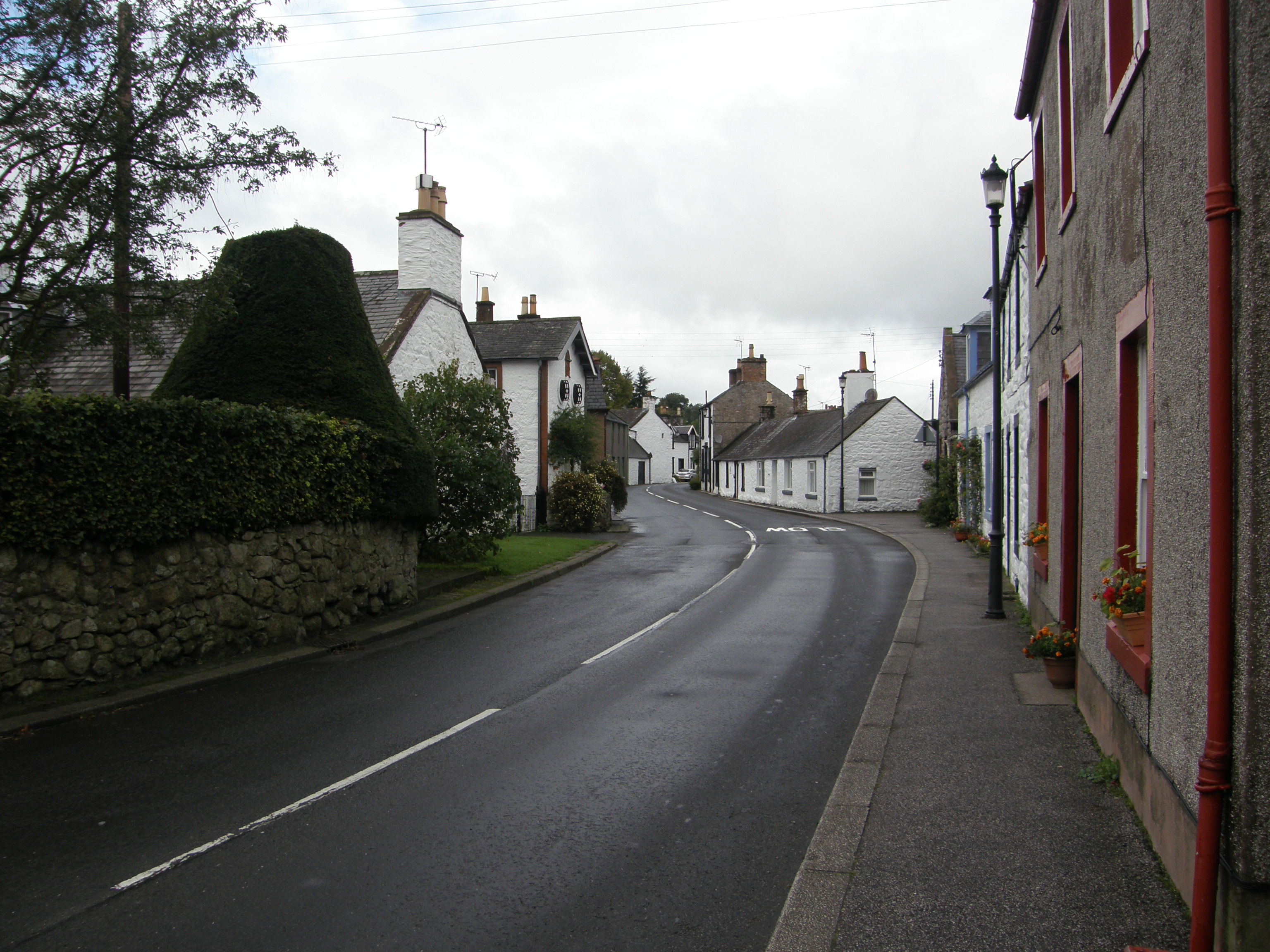 Main Street of New Abbey, Scotland