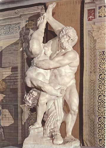 Hercules and Diomedes by Vincenzo de Rossi